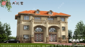 农村二层半小户型别墅设计图，村里建一栋，邻居看了都羡慕