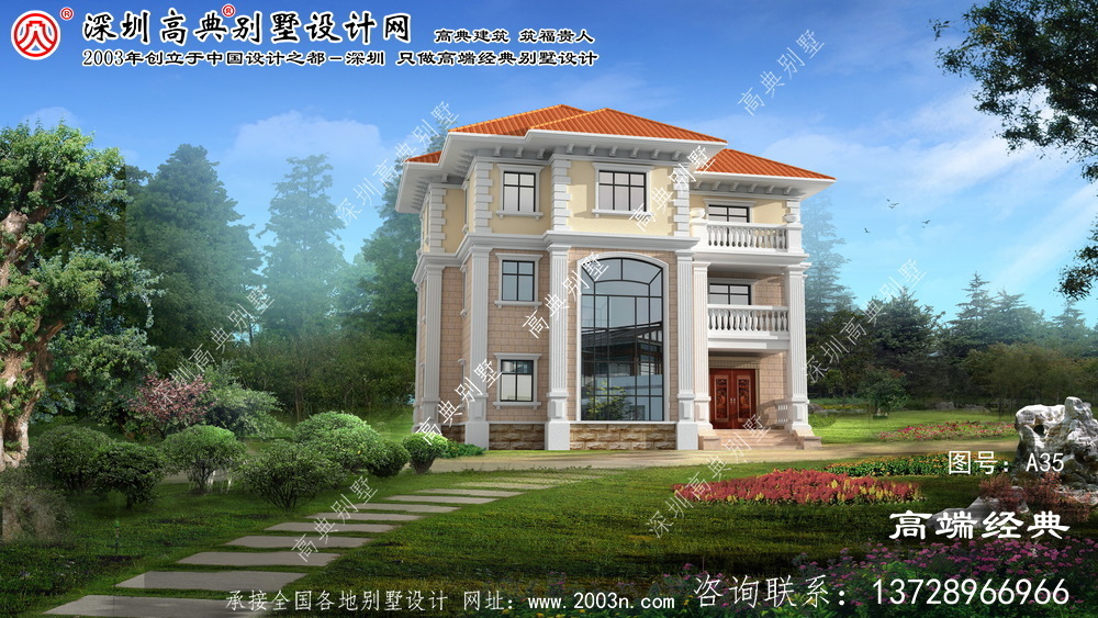 锦州市农村建房三层设计图